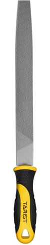 TARIST Lima piatta in metallo 250mm, lima professionale in acciaio al carbonio, affilatrice per utensili professionali e fai da te