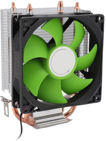 CPU Air Cooler, Dual Heat Pipes, Low Noise with Hydraulic Bearing, 48CFM, DC12V, for LGA 775 1150 1151 1155 1156 1200 1700 1356 1366, AM4 AM3 AM2 (Non Luminous Version)