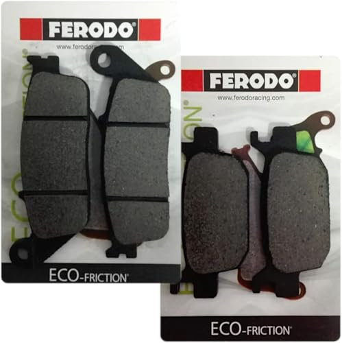 COPPIA PASTIGLIE FERODO FRENO ANTERIORI E POSTERIORI COMPATIBILE CON HONDA SH 125 150 300 350 FORZA 300 350