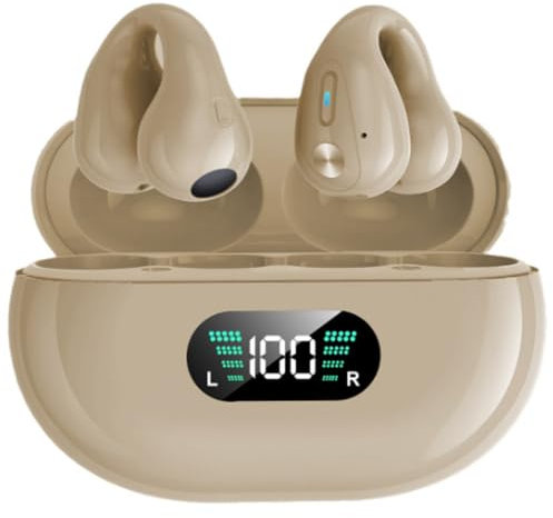 ZTBGY Auriculares inalámbricos, auriculares inalámbricos Bluetooth 5.3 con 4 micrófonos HD, auriculares Bluetooth 2024 en el oído, estéreo de alta fidelidad, graves profundos ENC, cancelación de