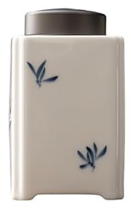 YAMEQGCE Ceramic Food Jar Hand Painted Orchid Tea Caddy Ceramic Jar Sealed Jar Portable Tea Box Storage Tank Storage Box Tea Container Tea Can Jars Pantry Storage Containers