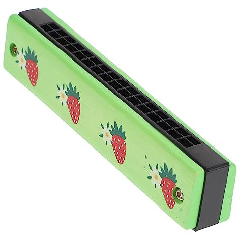 LALADEFIEE 1pc Double Row Harmonica for Boys and Girls Early Education Musical Toy Cute Animal Patterns for Music Learning and Fun Random Colors and Designs