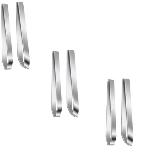 Pincettes à os,6 Pièces Pincettes à poisson en acier inoxydable,Professionnelle Pince à arêtes pour poisson,Pince à épiler en os de poisson,Pince Alimentaire,pour Chefs Cuisine
