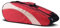TINGSING Badminton Schlägertasche, Organizer, 3-6 Schläger, wasserdicht, Transporttasche, Tennis, tragbar, mit Schuhaufbewahrung/Kleidung, Umhängetasche, große Kapazität, Tasche zur Aufbewahrung (rot)