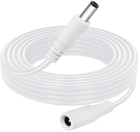 SopwMap 3 Meter DC Verlängerungskabel, DC 12V Verlängerungskabel, Kompatibel mit 7590 AX, 7530 AX, 7490, und Weitere, für Erweiterte Reichweite der Stromversorgung in Heim- und Büronetzwerken