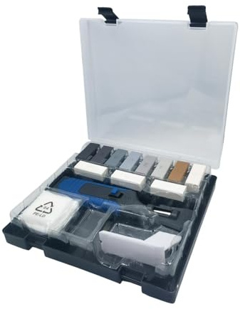 Generic Elektrische Heizung, Bodenreparaturset, Späneentferner, 11 Hartwachs-DIY-Reparaturwerkzeug, Fugenreparaturwerkzeug für LVT/SPC/WPC-Böden