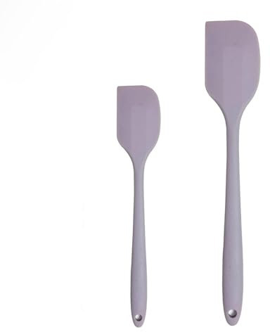 Lot de 2 Spatules de Cuisine, Ustensiles de Cuisine en Silicone Sans BPA, Spatules en Silicone Contenant un Noyau en Acier Solide, Spatules de Pâtisserie pour la Cuisson, le Mélange, le Remuage