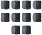 REV AquaForm SPARSET - 10x Steckdose Feuchtraum, IP44 einpolig, Aufputz, anthrazit