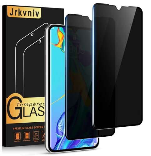 Jrkvniv Verre Trempé pour Huawei P30 Pro Anti Espion,Anti Spy Dureté 9H Vitre Film de Protection écran Anti-Rayures Sans Bulles Privacy Confidentialité Transparent HD Protecteur D'écran,2 Pièces