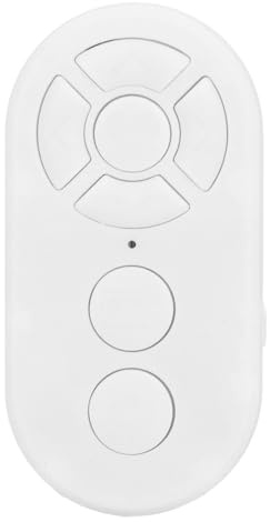 Yctze Selfie-Taste mit Fernbedienung, Wiederaufladbar Typ C, BT 10 M Clicker für Fotos, Videos, E-Books (White)