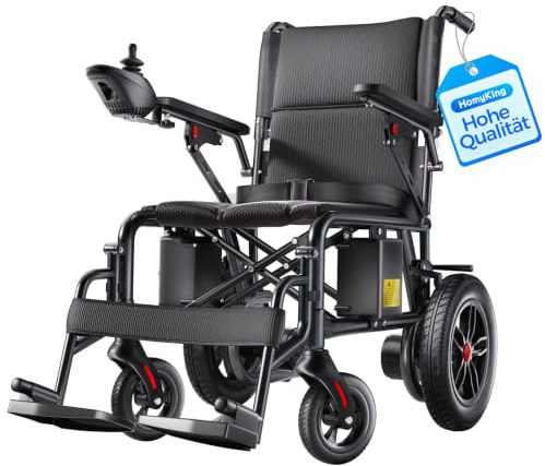 Kleinster Faltbarer Elektrischer Rollstuhl, rollstuhl faltbar leicht | Traglast bis 150 kg, leichter Elektrorollstuhl für Senioren und Erwachsene, e roller