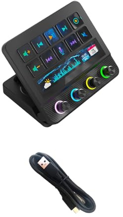 Nucelit Visual Keyboard Featuring Rotary Knob for Sound Brightness Customzied Programming for Multiple Platforms Rotary Knob Keyboard