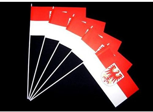 Everflag Papierfähnchen: Brandenburg mit Wappen 500 Stück
