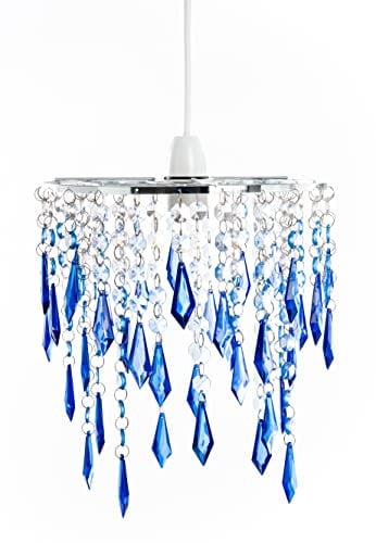 INNOTECK Ocean Ceiling Chandelier Acrylic Shade, Blue & Light Blue