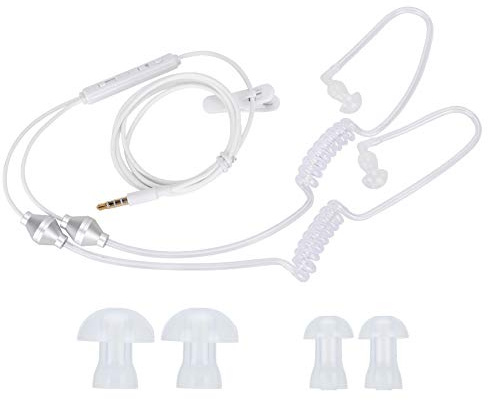 Socobeta Auricolare Cuffie antiradiazioni per tubo acustico da 3,5 mm Auricolare per telefono cellulare con auricolare