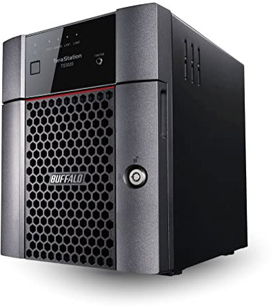 BUFFALO TeraStation 3420DN - NAS de escritorio SMB de 4 bahías de 16 TB (2 x 8 TB) con discos duros incluidos, almacenamiento conectado a la red