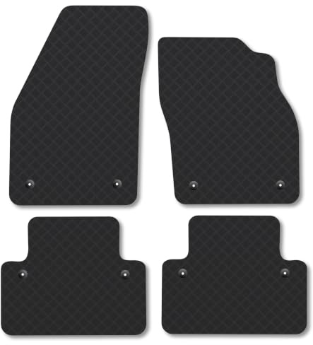 Volvo V50 (2003-2012) [Manual] 3mm Rubber Car Mats | Tailored Fit Durable Floor Mats Full Coverage Protection Waterproof Accessories Easy Clean Anti Slip Made in the UK