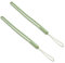 Lot de 2 dragonnes de poignet réglables en silicone étanche pour téléphone portable, clé USB, MP3, MP4, mini appareil photo Vert clair
