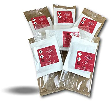 Lot de 6 sachets parfumés windoor | Parfum fruits rouges | Désodorisant | Idéal pour armoire tiroir chaussures valise | Parfum intense et de longue durée | Dimension 100x70 mm | Kibros SACH6FRO