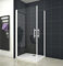 Acezanble Duschkabine 80x70cm Duschabtrennung Eckeinstieg Duschtür Dusche mit 5mm ESG Sicherheitsklarglas H185cm