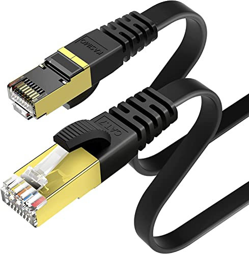 KASIMO Cat 7 3m Lan Kabel 3m cat 7 Netzwerkkabel 3m Weiß CAT 7 Kabel 3m Flach 10 Gbits/600MHz Ethernet Kabel 3m RJ45 vergoldet – netzkabel 3m patchkabel 3m kabel internet cable 3m internetkabel 3m