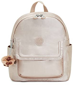 Kipling Matta Up Metallic Rucksack Quartz Metallic