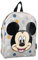 mybagstory Rucksack – Mickey Mouse – Disney – Kinder – Schule – Primär – Materal – Stickerei – Krippe – Unisex – Größe 31 cm – verstellbare Träger, grau