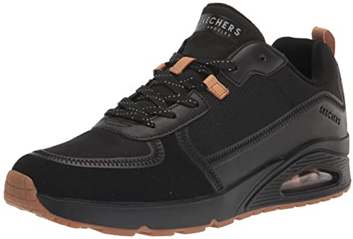 Skechers Herren UNO LAYOVER Sneakers, Schwarz, 45 EU