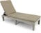 YITAHOME Sonnenliege mit Kissen, Gartenliege Wetterfest mit Verstellbarer Rückenlehne, Liegestühle für Draußen Bett mit 200kg Gartenliege für Patio/Strand/Terrasse/Pool, Taupe