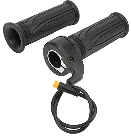 Alomejor Fahrrad-Gasgriff, 12 V 24 V 36 V 48 V 72 V Elektro-Fahrrad-Roller-Draht-Gaszug mit Kabel für 22,2-mm-Lenker