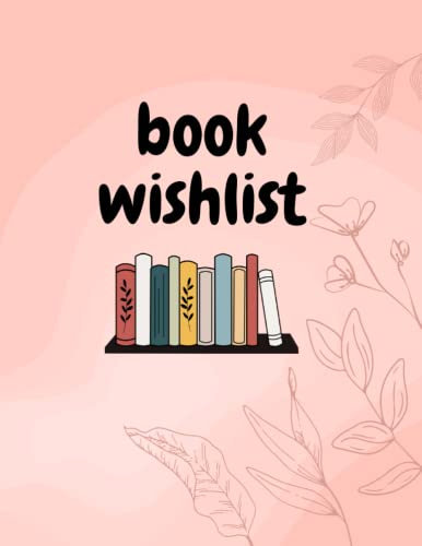cute pink book wishlist notebook