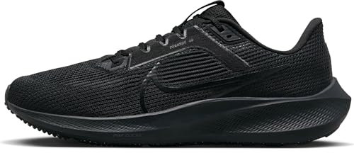 NIKE Men's AIR Zoom Pegasus 40 Sneaker, Black/Black-Anthracite, 7.5 UK