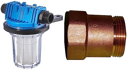 Güde 94460 Schmutzfilter Kurz Sandfilter Vorsatzfilter, 1 Stück (1er Pack) & Metabo Rückschlagventil Messing 1“ (628803000)