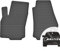 moto-MOLTICO Vorne Gummimatten Auto, 2-teiliges Set, Allwetter Gummi Fußmatten mit Rand, Antirutsch & Wasserfest Autoteppiche - passend für Opel Astra G 1998-2009