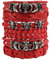 Eigso Punk Leder Manschette Armbänder für Männer Frauen 6 Stück PU Retro Totenkopf Armband Set für Mann Frau