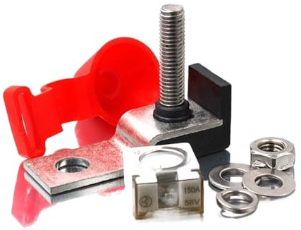 DEMBU 1 Stück L302142 quadratischer Keramik-Sicherungshalter, Kfz-Sicherheitsspannung, mittlere Geschwindigkeitssicherung