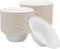 Tezraftaar® 50 x Disposable Bowls 6oz (180ml) Biodegradable Sugarcane Bagasse Paper Bowl for Picnic Catering BBQ Catering Weddings Parties