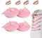 2 Paia Lacci Scarpe Elastici Rosa, Lacci Senza Nodo con Chiusura in Metallo, No Tie Lacci Delle Scarpe, Stringhe Elastiche per Scarpe per Bambini e Adulti