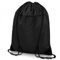 Daelesr Sac à dos Sport Gym Sack, Petit Sac de Sport à Cordon en Toile, Sport Gymnastique Natation Sac Imperméable, Sac de Gym avec Poche Extérieure Zippée, Enfants Adultes Unisexe (Noir)