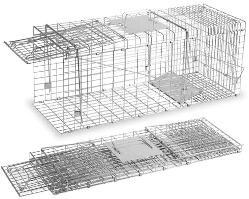 Agrarzone Lebendfalle 66 x 23 x 26 cm - Faltbare Marderfalle & Rattenfalle - Hohe Fangquote für Marder, Ratten & Siebenschläfer