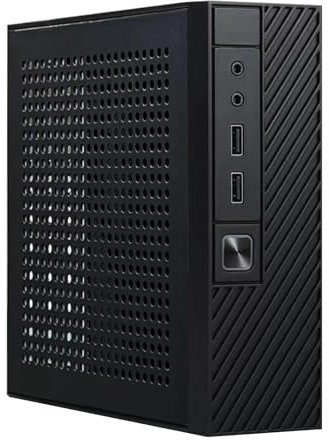 Lodoot HTPC pour boîtier ITX Gaming PC Châssis de bureau Home Cinéma Boîtier d'ordinateur petit pour