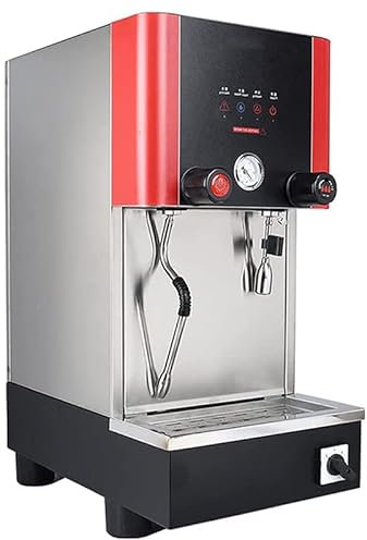 CAFIEDR Máquina Todo en 1 para Calentar Agua y Hacer Espuma de Leche, máquina para hervir Agua y Hacer Espuma de Leche al Vapor, Equipo Comercial para Tienda de té con Leche