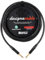 designacable.com 1m - Low Capacitance Black Straight Jack Guitar Cable - Handmade in the UK using Mogami Ultimate 3368 Guitar Cable & Neutrik NP2X-B Jacks.