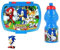 ILS I LOVE SHOPPING Set Pranzo Scuola 2 Pezzi Portamerenda e Borraccia in Plastica Bambini Bambino Merenda Launch Box - BPA Free per SONIC