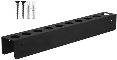 DzpKrka Detailing Brush Holder, Wall Mounted Detailing Brush Organizer, Detailers Brush Storage Rack, Car Detail Brush Organizer Rack With 10 Holes, Auto Detailing Brush Holder For Garage 16x2x2 In