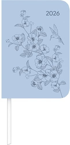 Alpha Edition - Lady Journal Mini Deluxe Sky 2026 – Taschenkalender 8×11,5 cm – 144 Seiten – hochwertiger Mini-Planer mit Tucson-Einband & Motivprägung – kompakter Terminplaner für unterwegs