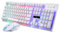 UKCOCO 1 Juego Juego de Mouse y Teclado teclados ratón Teclado de Juego cableado Raton USB Ergonomic Keyboard Teclado con Cable Kit de Mouse de Teclado de computadora el plastico