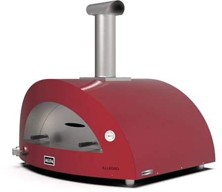 Alfa Forni Moderno 5 Pizze Hybrid Antik Rot