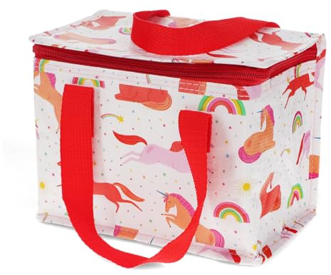 Rex London - Insulated Lunch Bag for Kids & Adults Foil Lined - Unicorn | lunch bag, insulated lunch bag, lunchbag, thermal container, food carrier, soft lunchbag, cooler box