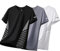3 Pack T Shirts for Men UK Multipack Crew Neck Quick Dry Sport Tops Breathable Wicking Tshirts for Running Athletic Gym Workout (UK, Alpha, XL, Regular, Regular, Black+White+Grey1, Short Sleeve)